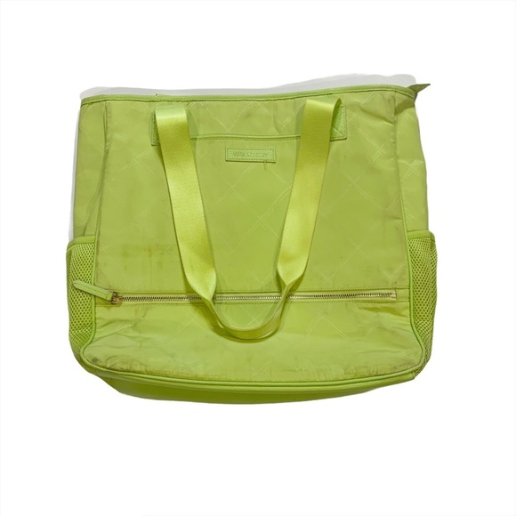 Vera Bradley Handbags - Vera Bradley Travel Shoulder Crossbody Laptop Bag Zipper Closure Green